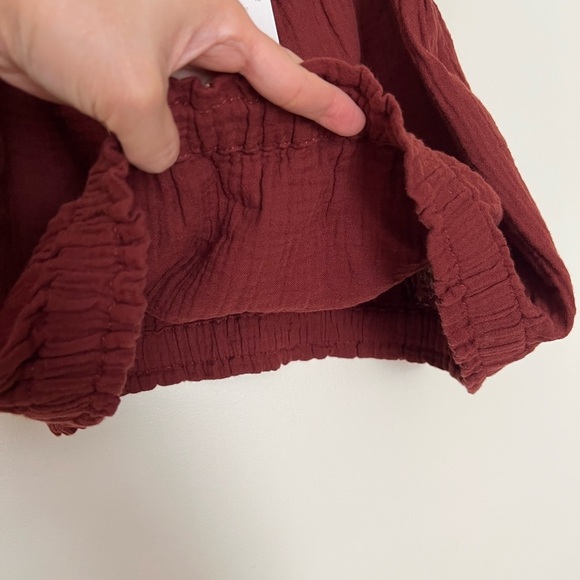 Anthropologie Women April Gauzy Tank Top Brown XS Detachable Strap Cotton $68 - Picture 9 of 14